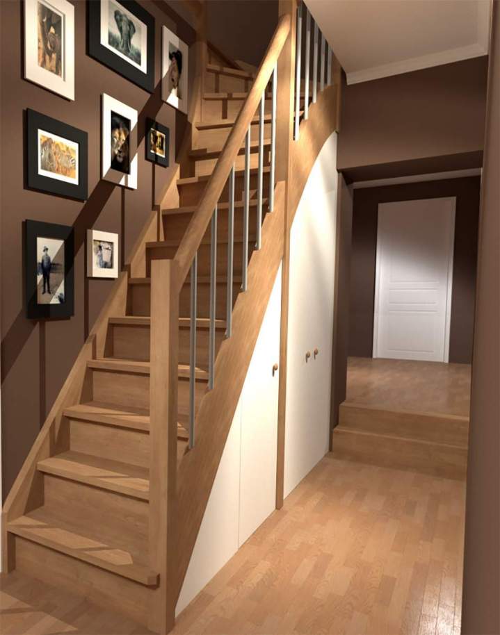 Construction d'escalier en bois, design et fonctionnalité